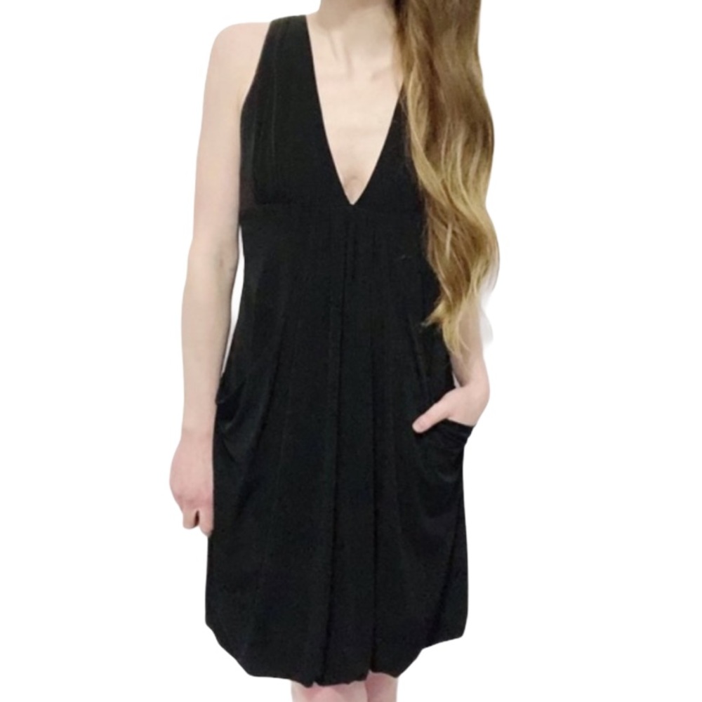 LAUNDRY BY SHELLI SEGAL V-Neck Dress with Pockets - Picture 1 of 10